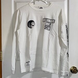 Billionaire Boys Club White Long Sleeve Graphic Tee Men’s Medium